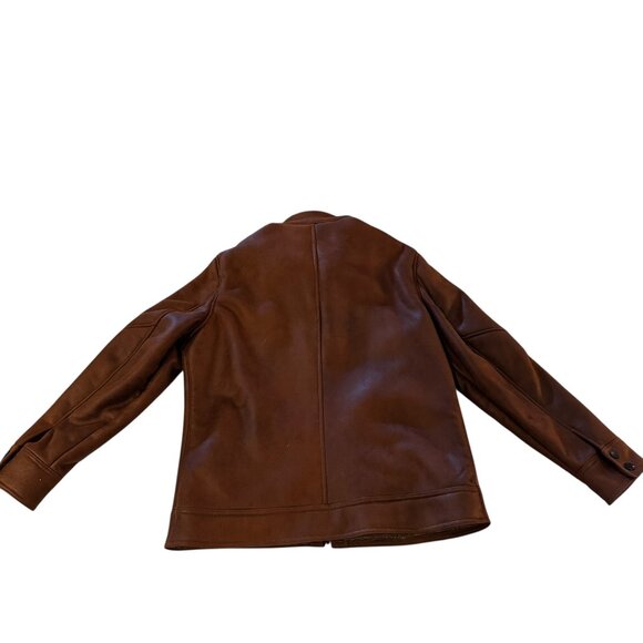 Like new! BUFFALO David Bitton Faux Leather Shearling Coat Size Large - Picture 10 of 13